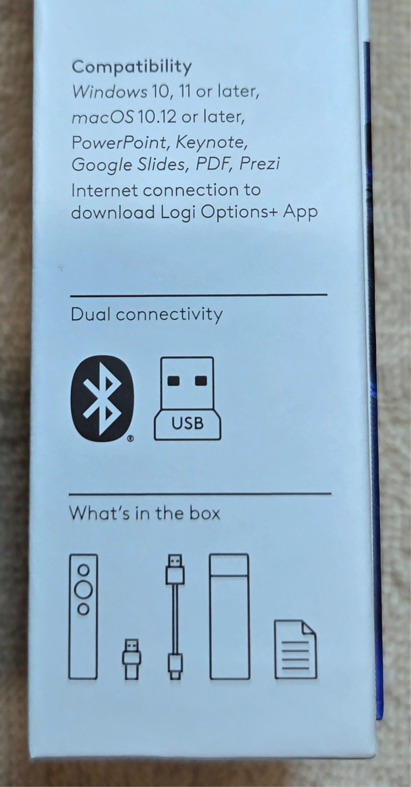 Logitech Spotlight Presentation Pointer Remote, 910-004654, Slate, Never Used