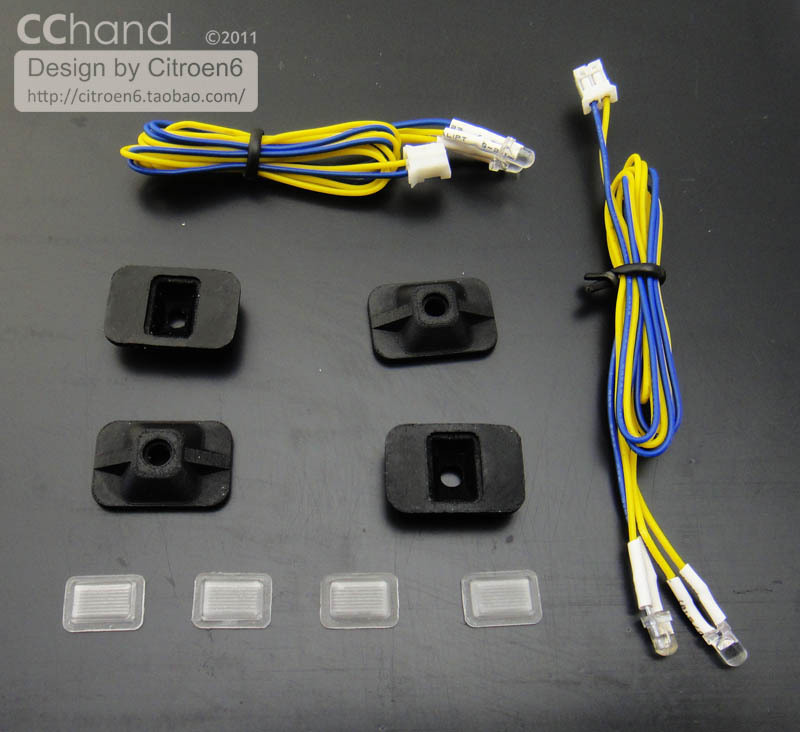 Side Lamps for Tamiya 1/14 Scale Semi Truck scania R470 R620 NO COLOR WITH LED