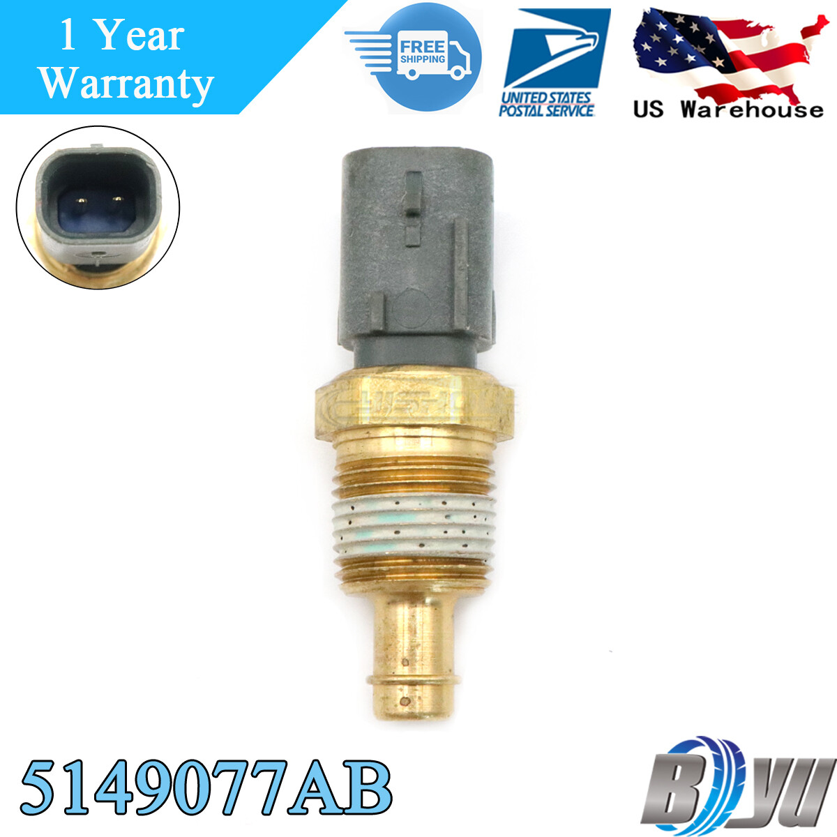Engine Coolant Water Temp Temperature Sensor For Chrysler Dodge Jeep 5149077AB