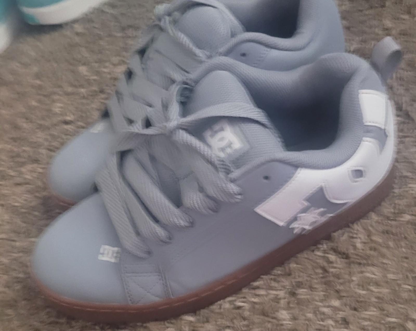 DC Men's Gray Skateboarding Shoes Athletic Sneakers Casual Sport Footwear