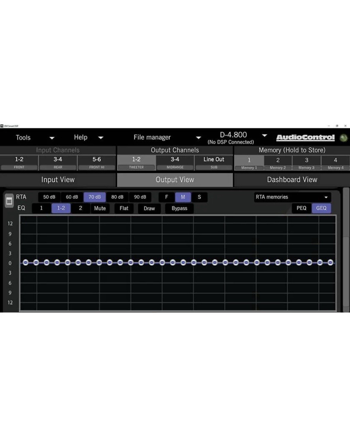 AudioControl DM-810 8 x 10 out Matrix DSP Digital Sound Processor Audio Control