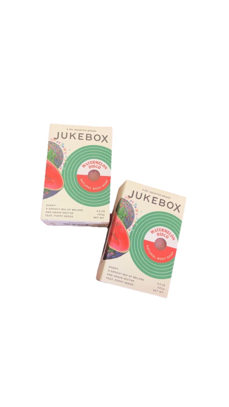 DR. Squatch Jukebox Watermelon Disco Natural Body Soap Heavy Scrub 4.5 oz