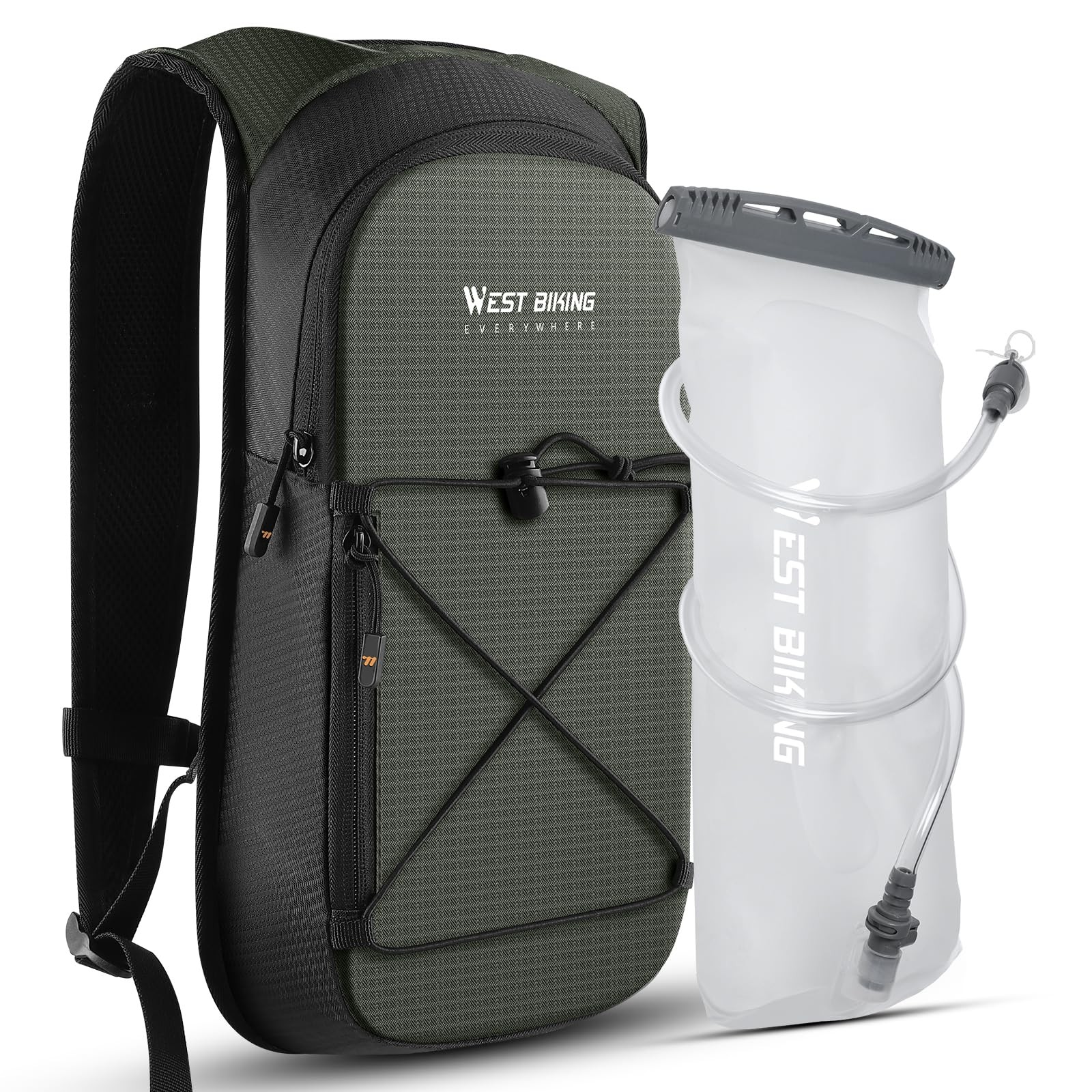 Lightweight Hydration Backpack with 2L Bladder for Hiking, Cycling, Camping