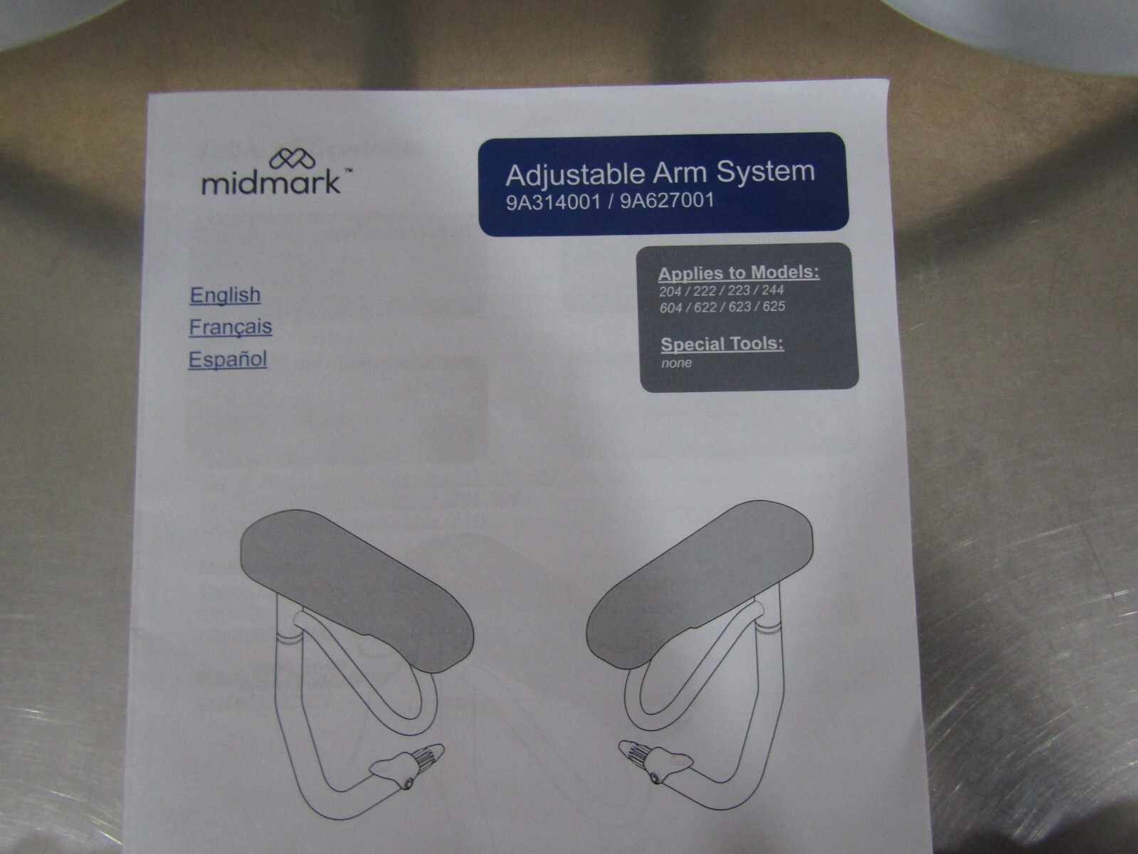Midmark Adjustable Arm System Model 9A677001