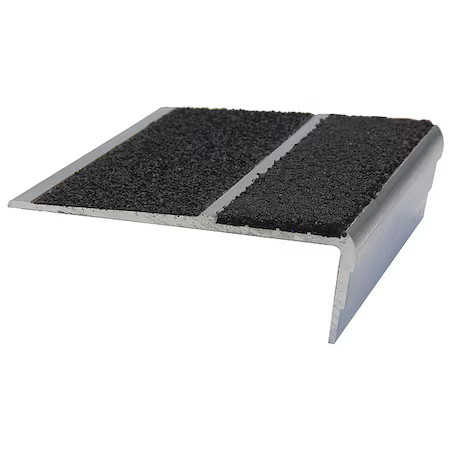 Stairmaster 333Ft-Sn4-6 Stair Nosing Extruded Aluminum Black, 54 In W X 1/8 In