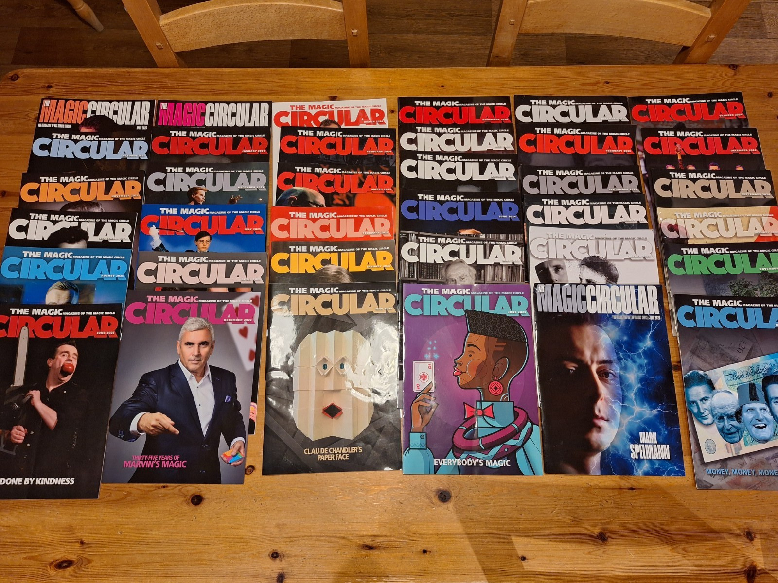 Job Lot of 36 Magic Circular Magazines - Magic Circle