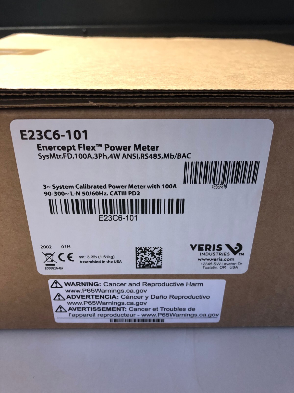 Veris E23C6-101 (Advanced Power Meter)
