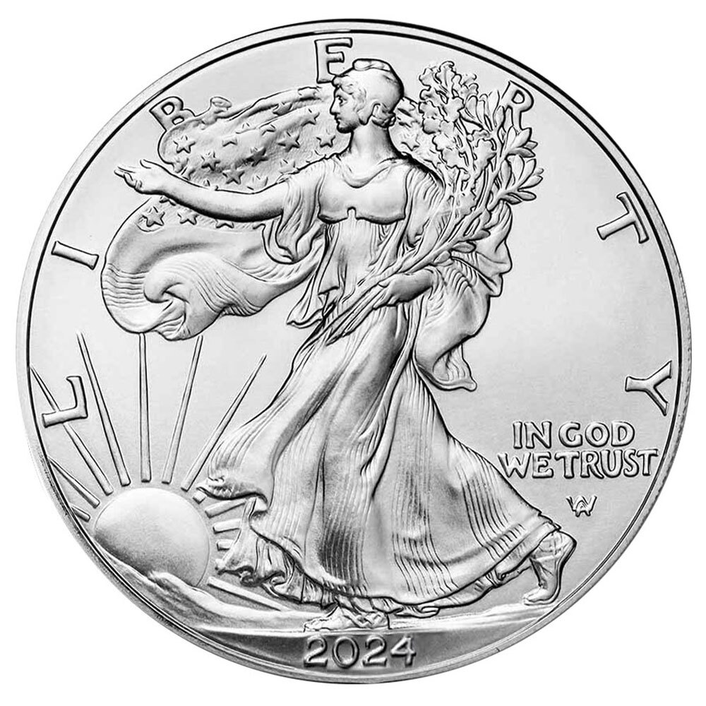 2024 $1 American Silver Eagle 1 oz Brilliant Uncirculated...
