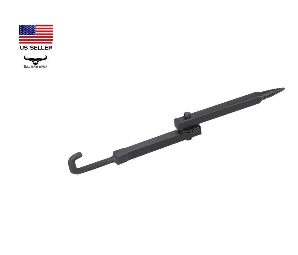 High-Desert 13" Screw-in Steel Hunting Gear Hanger 15 lb. Capacity 360° Pivot