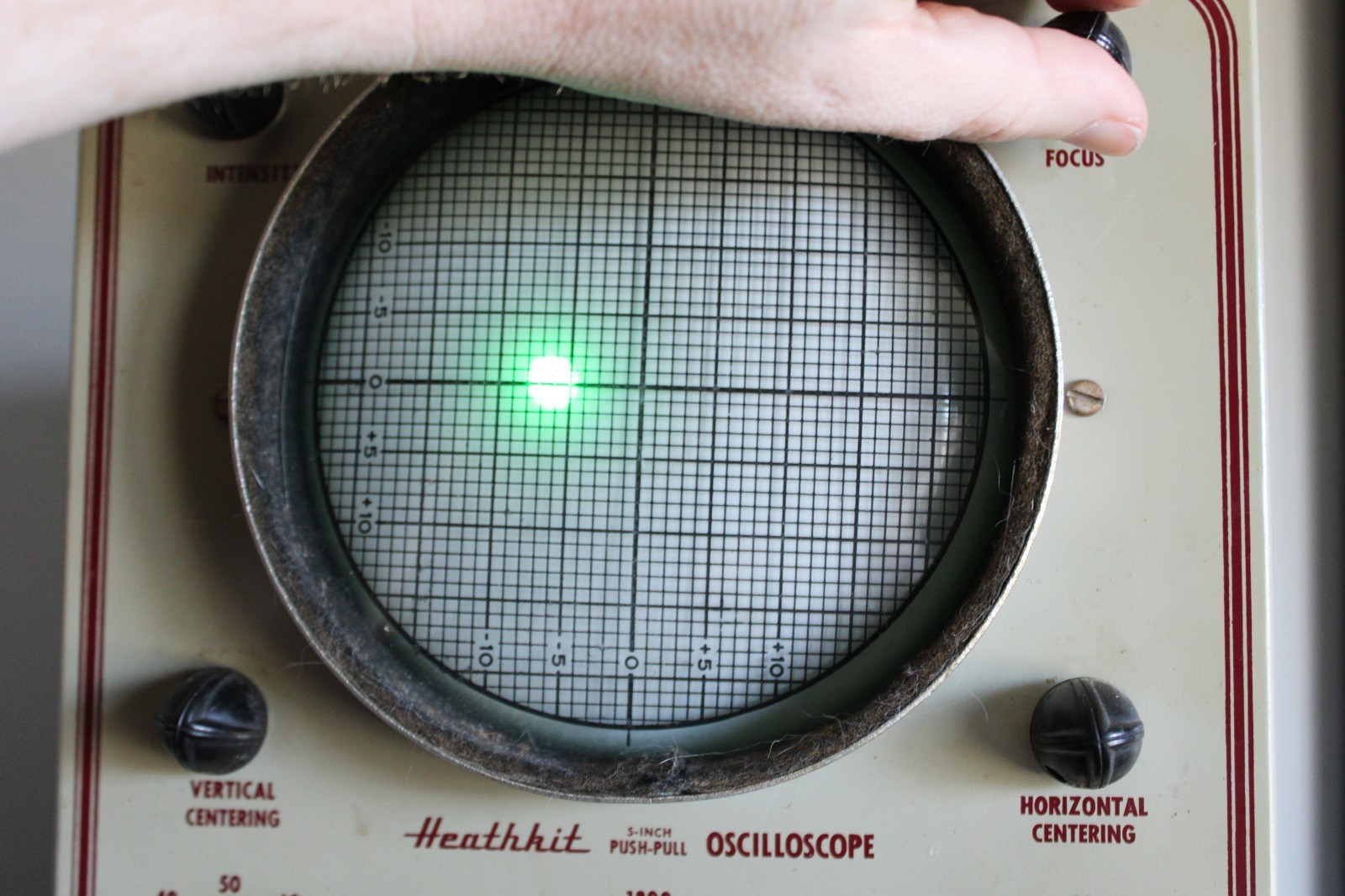 Vintage 1950 Heathkit O-7 Oscilloscope Powers On
