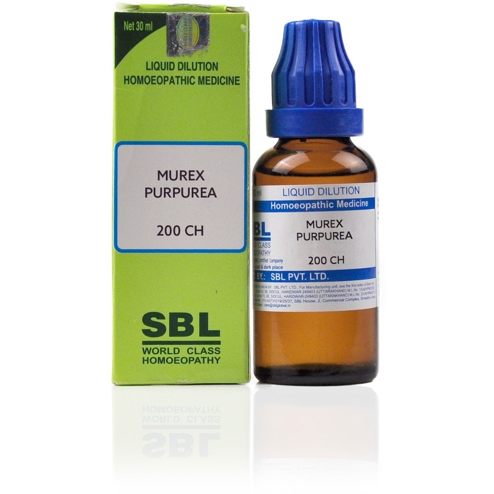 SBL Murex Purpurea Dilution 200 CH (30 ml) Free Delivery 5 to 7 days