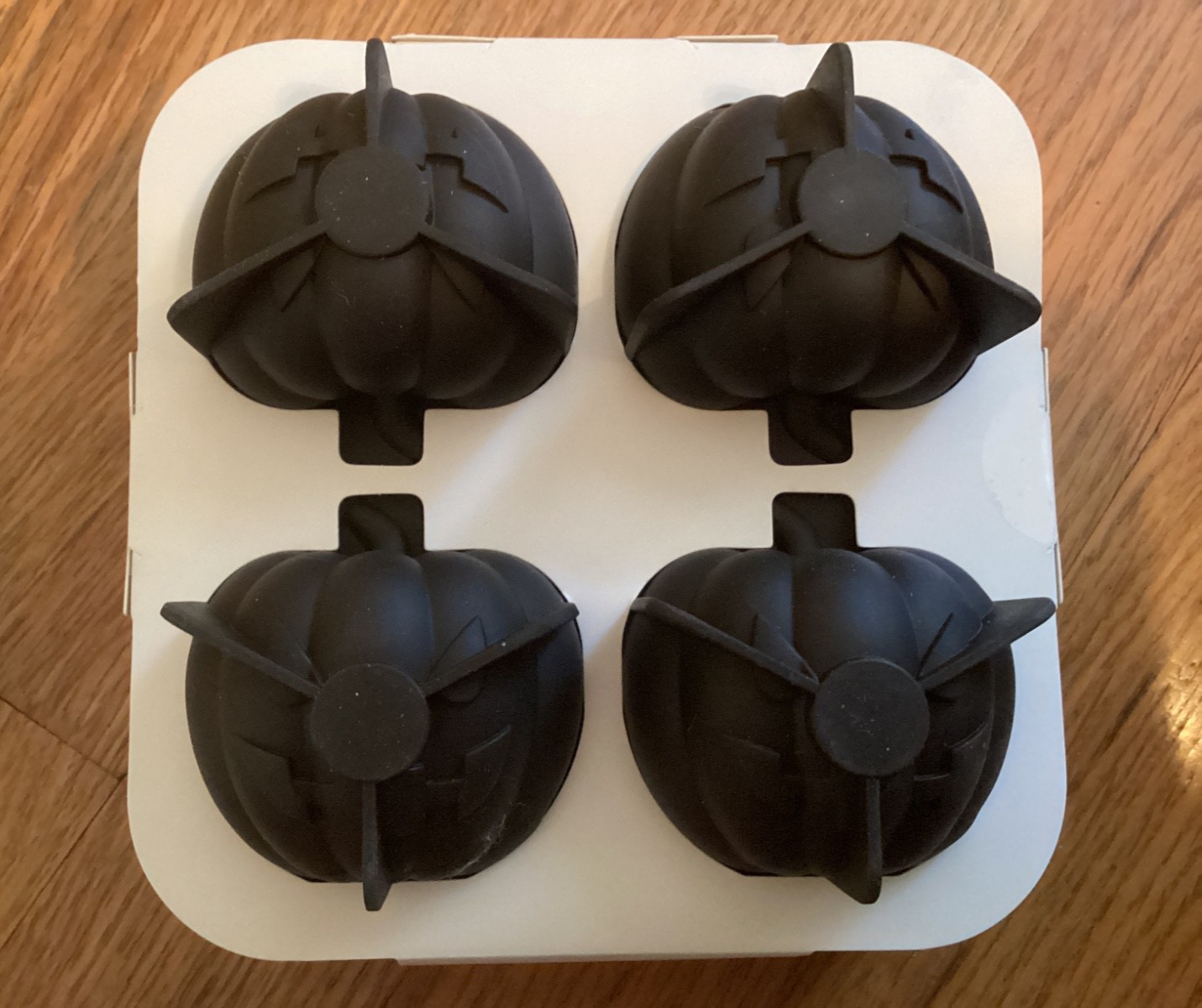 2 New Threshold Target Halloween Pumpkin & Snakes Silicone Ice Cube Trays