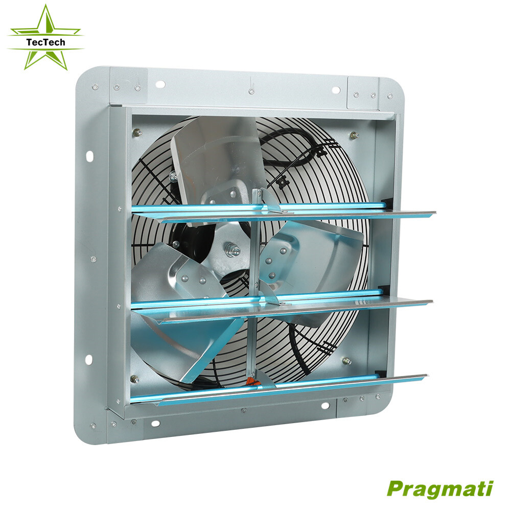 Shutter Exhaust Fan Industrial Workshop Greenhouse Garage Wall 14 inch