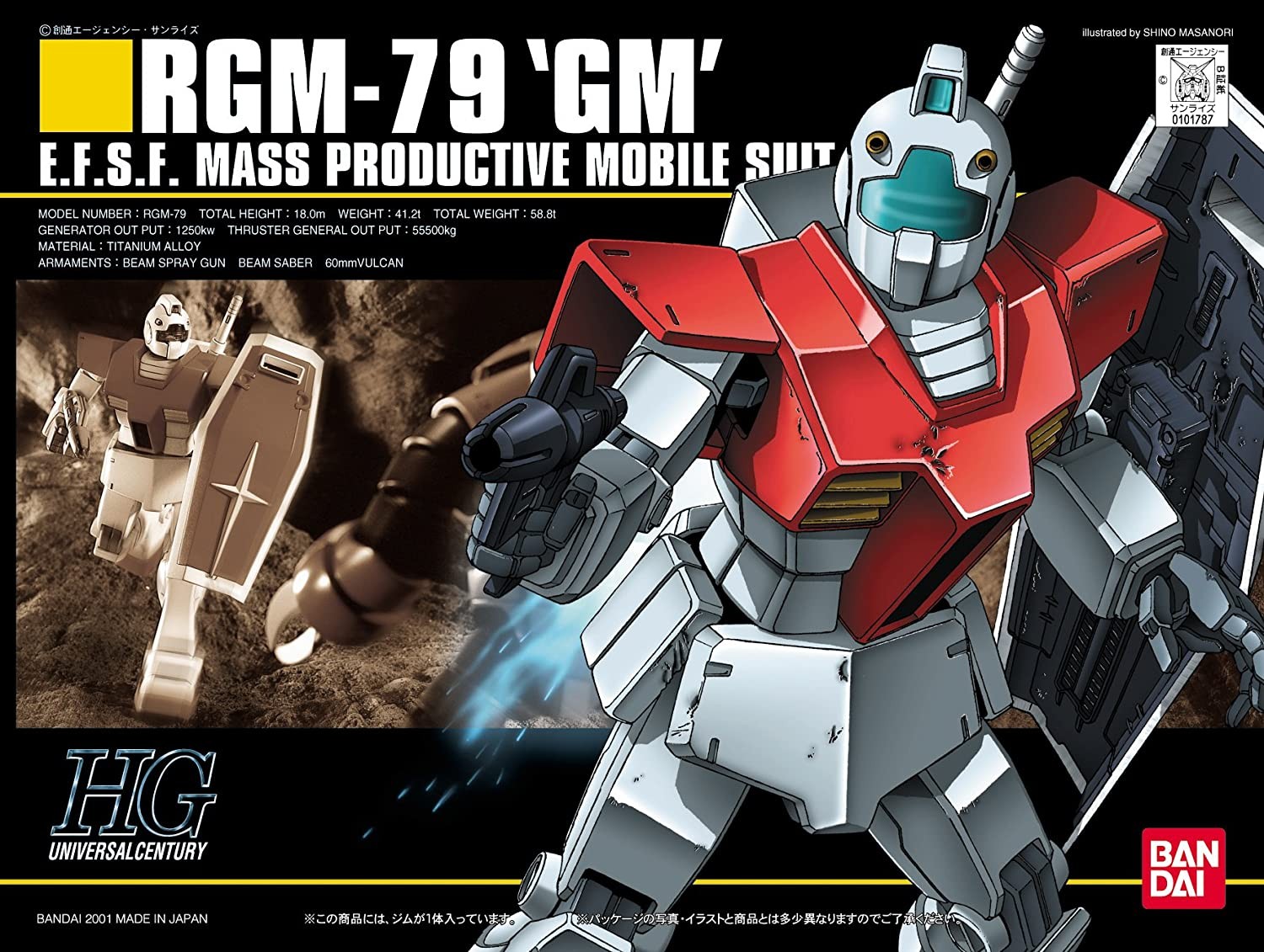 Bandai Hobby Gundam HGUC #20 RGM-79 GM HG 1/144 Model Kit USA Seller