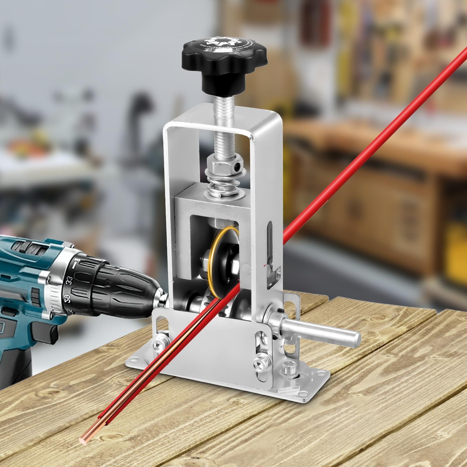Manual Wire Stripping Machine Drill Powered Hand Crank Wire Stripper Tool 1-25MM