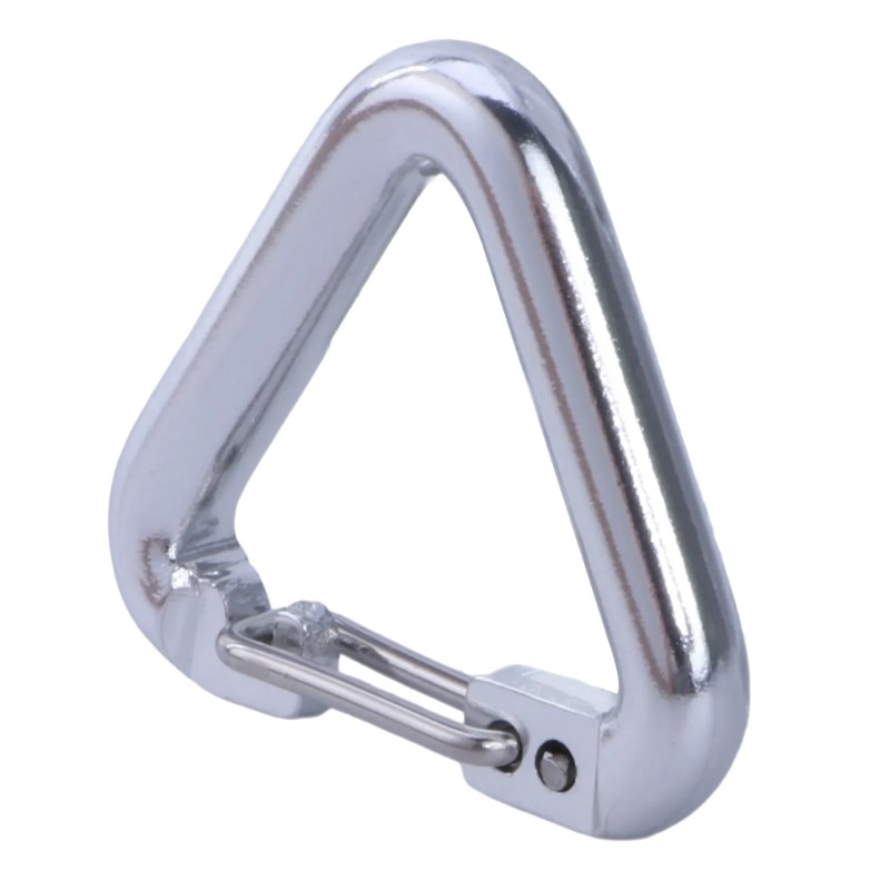 Aluminum Alloys Outdoor Triangular Carabiner Locking Carabiner Keychain Clip