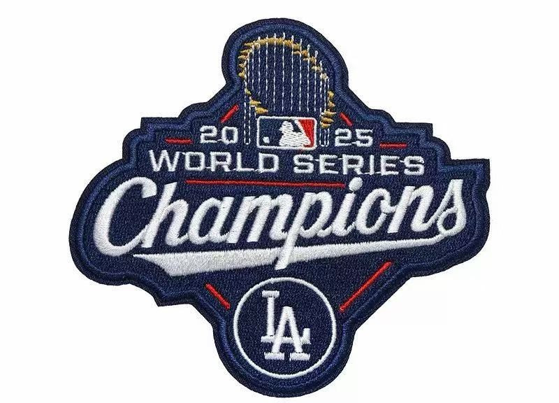 2025 World Series Dodgers Champion Memorial Iron on Patch  -W 3.5"  x 4"
