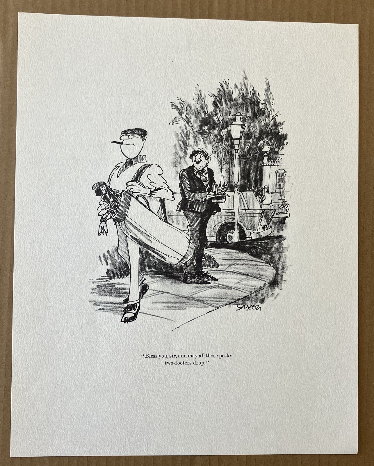 Golf Humorous Drawing