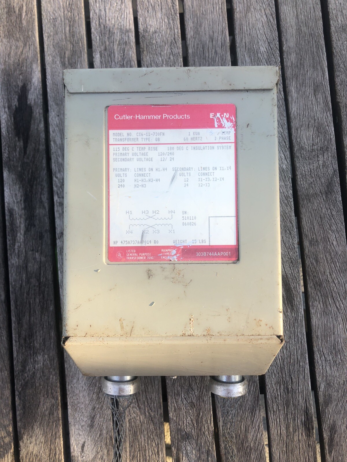 Cutler Hammer Transformer