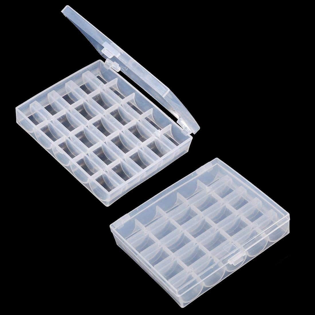 Bobbin Box,Machine Organizer Plastic 4Pack, Transparent