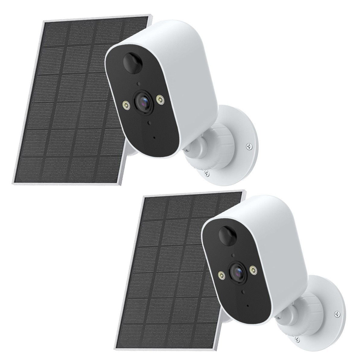 2PK Solar Camera 1080P Outdoor WiFi Wireless Solar Battery Power Security Camera