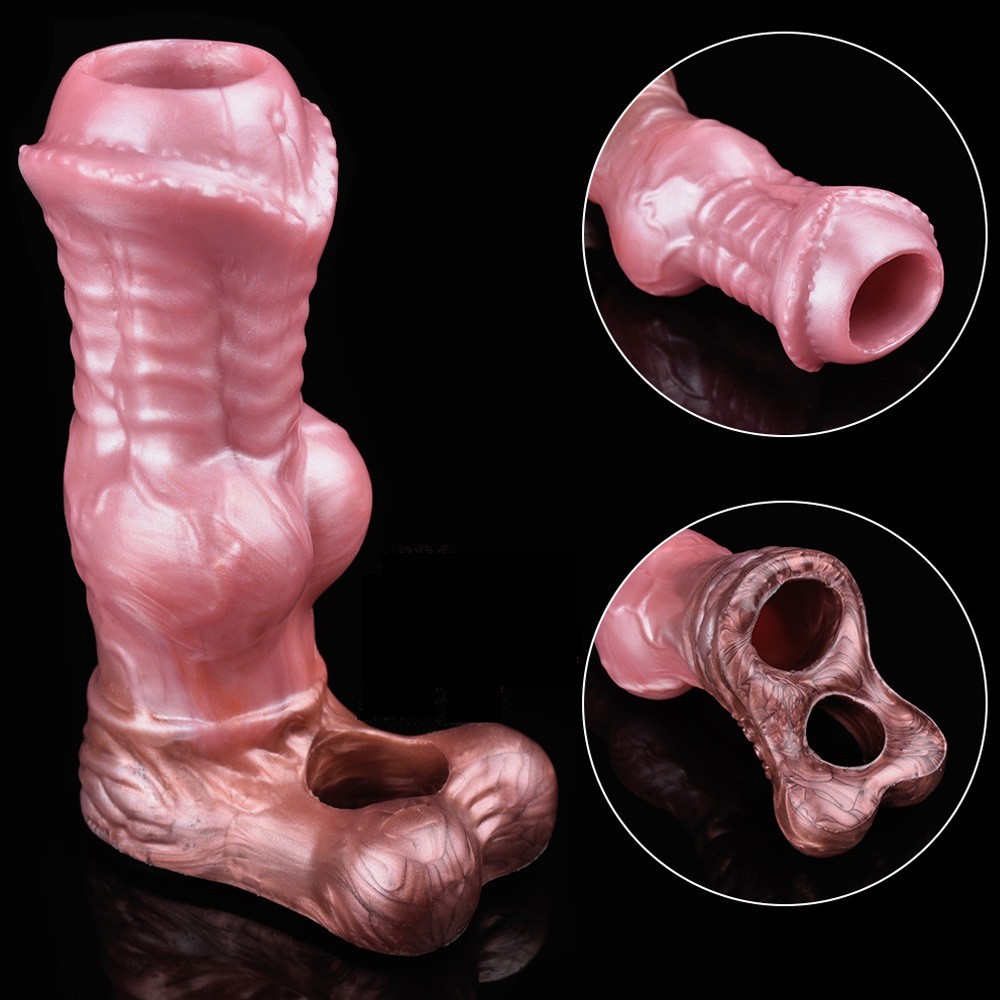 Male Big Cock-Girth-Enlarger-Enhancer-Penis-Extension-Extender-Sheath-Sleeve-Men