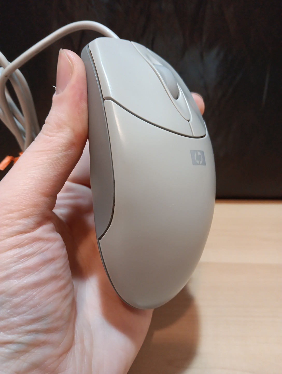 Vintage HP Hewlett Packard Model M-UB48 Computer Ball Mouse Tested Working USB