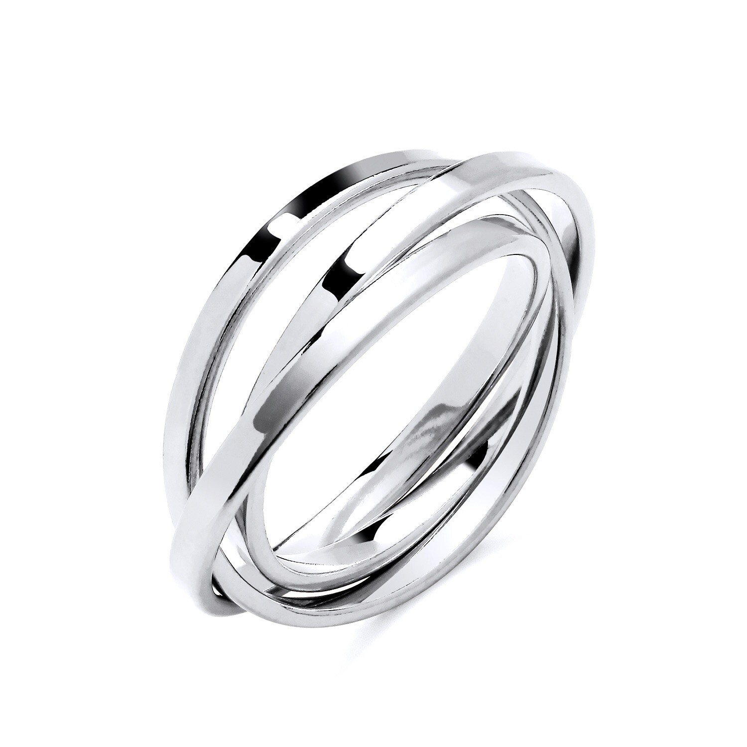 Sterling Silver 925 Russian Wedding Band Ring size K to S