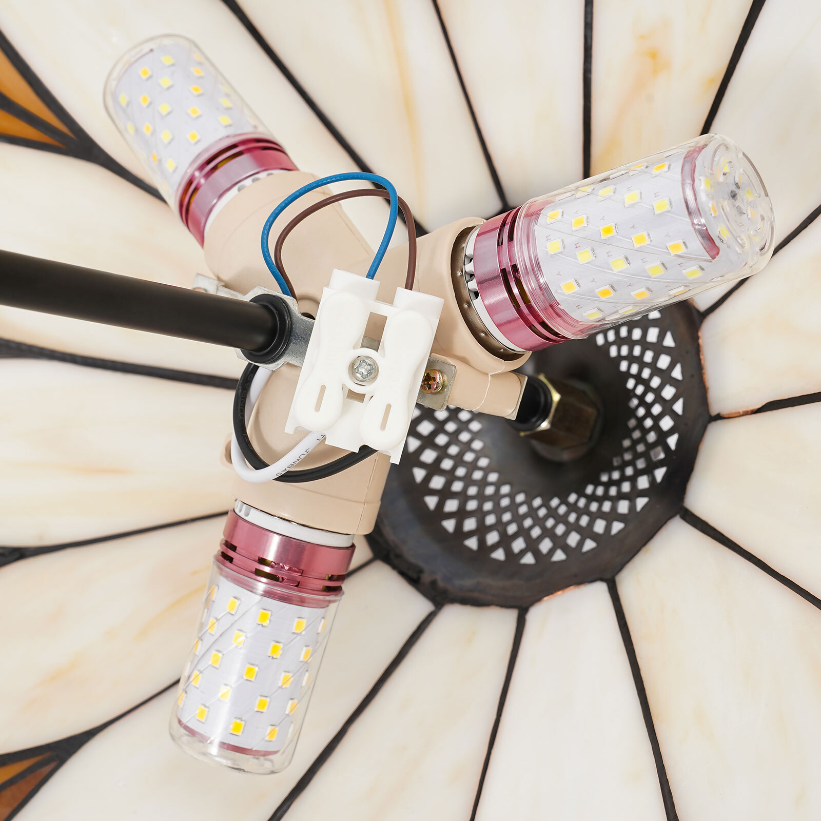 Ceiling Light, Stained Glass Ceiling Light Fixture, Flush Mount Ceiling Light US