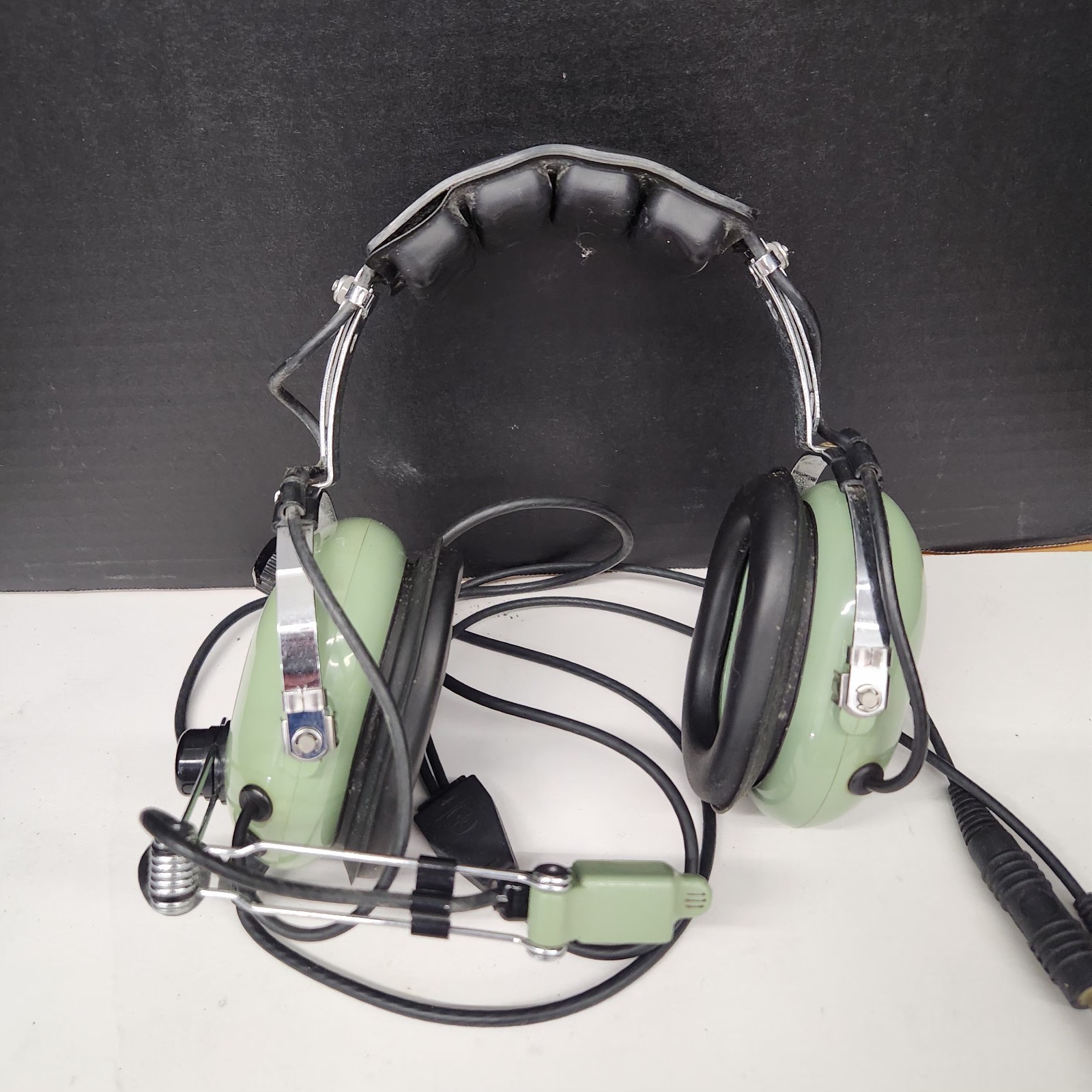 VINTAGE David Clark Co. H10-40 AVIATION AIRCRAFT PILOT HEADSET HEADPHONES
