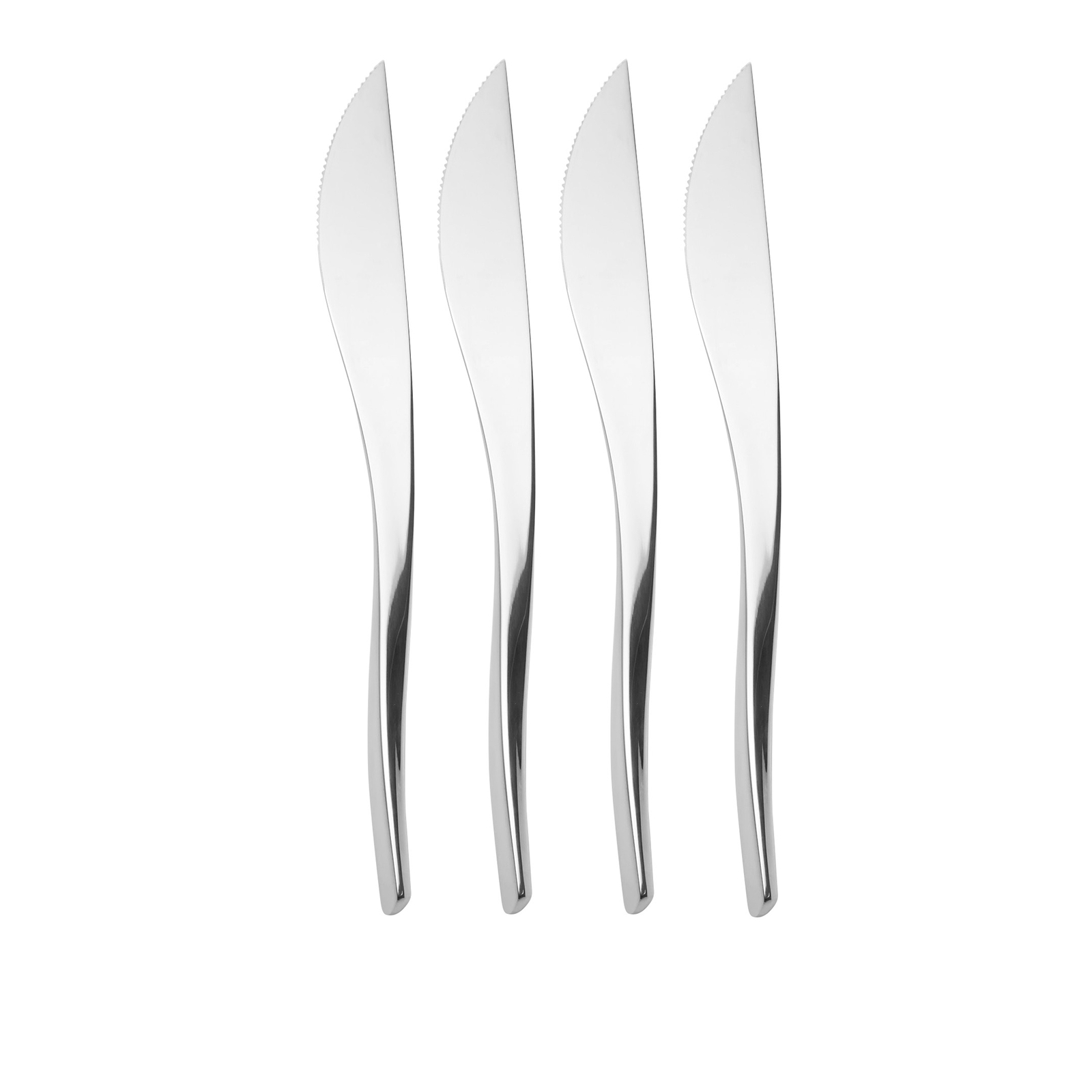 Nambe Anna Steak Knives (Set of 4) 18/10 Stainless Steel - Silver