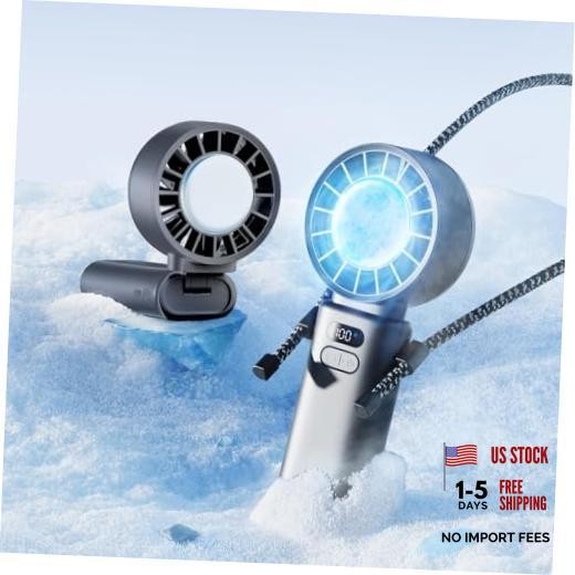 5000mAh Handheld Turbo Fan with Cooling Plate | Up to 15H 5000mAh Cooling Fan