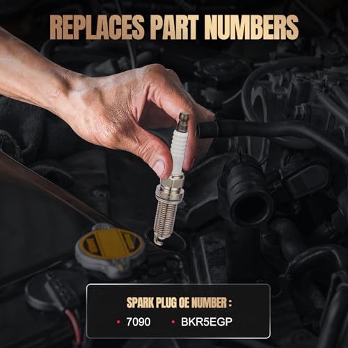 Iridium Spark Plugs Pack Compatible With Chevy Geo Eagle Accent Sonata 4 7090