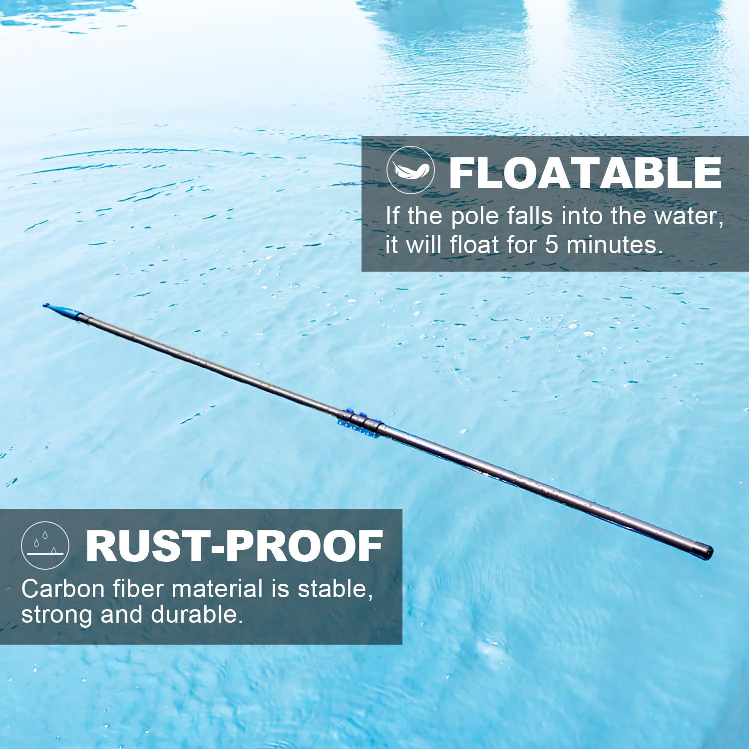Carbon Fiber Telescoping Boat Hook, Boat Hooks for Docking with Telescoping Exte