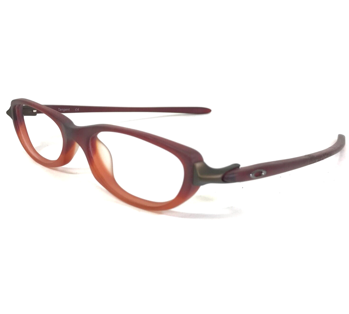 Vintage Oakley Eyeglasses Frames Tangent 11-715 Lava Matte Red Orange 48-18-133