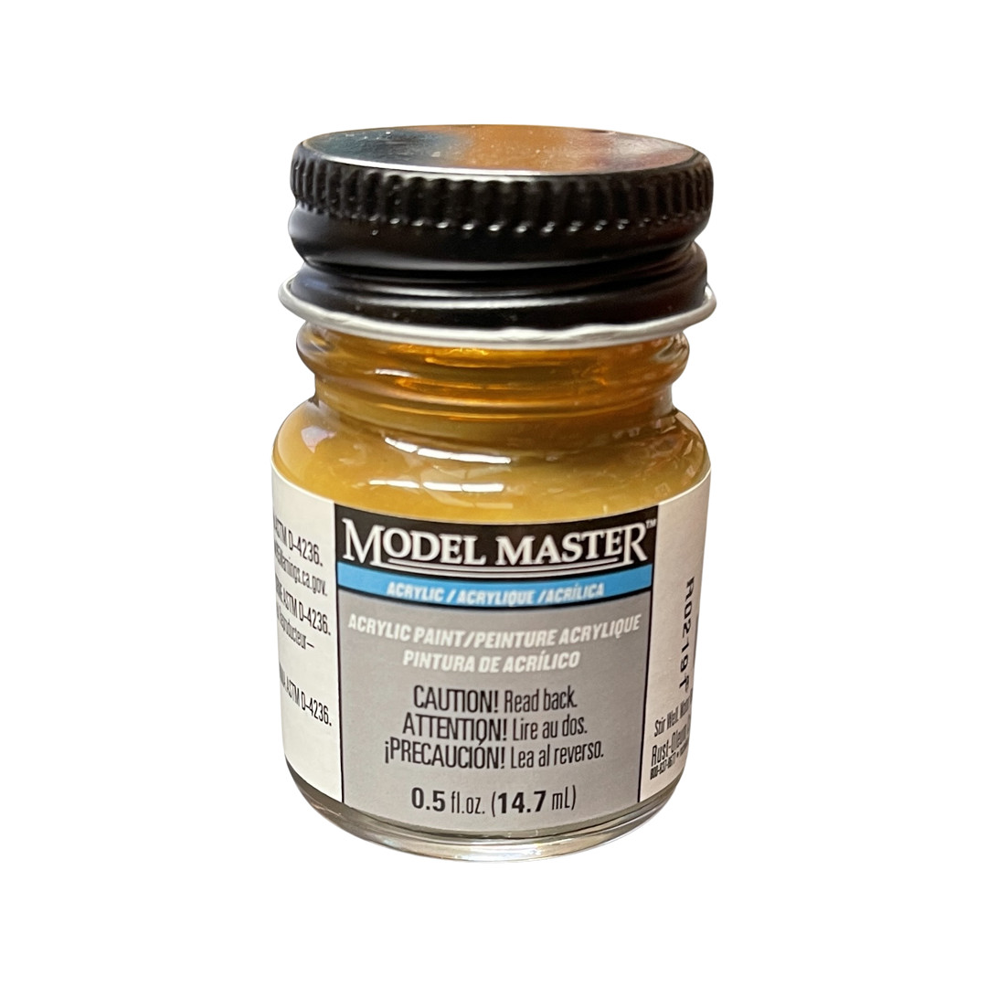 NEW! Testors Model Master Acrylic Brass Paint, 4672, 0.5 FL OZ