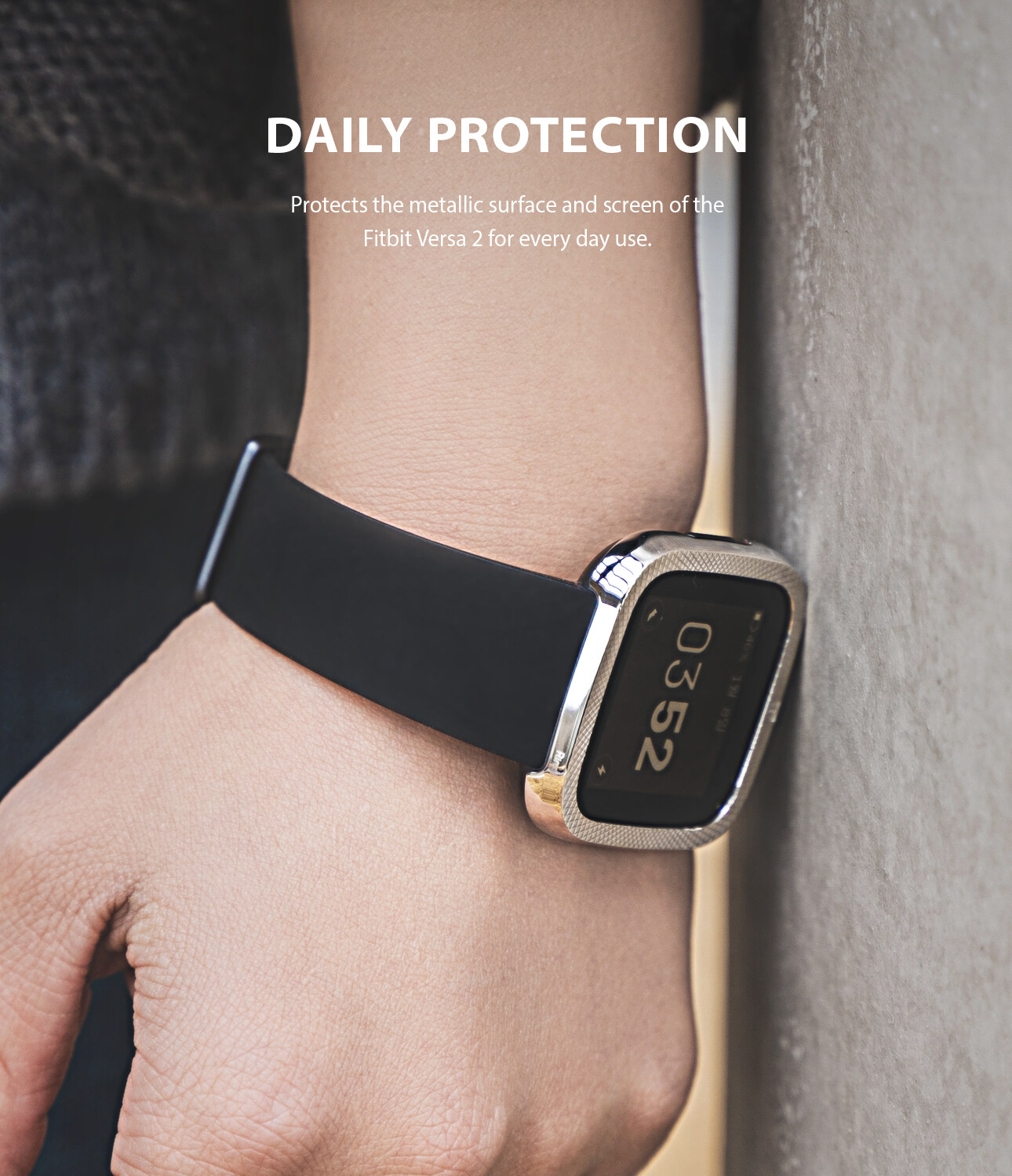 For Fitbit Versa 2 | Ringke Bezel Styling Frame Case Cover Stainless Protector