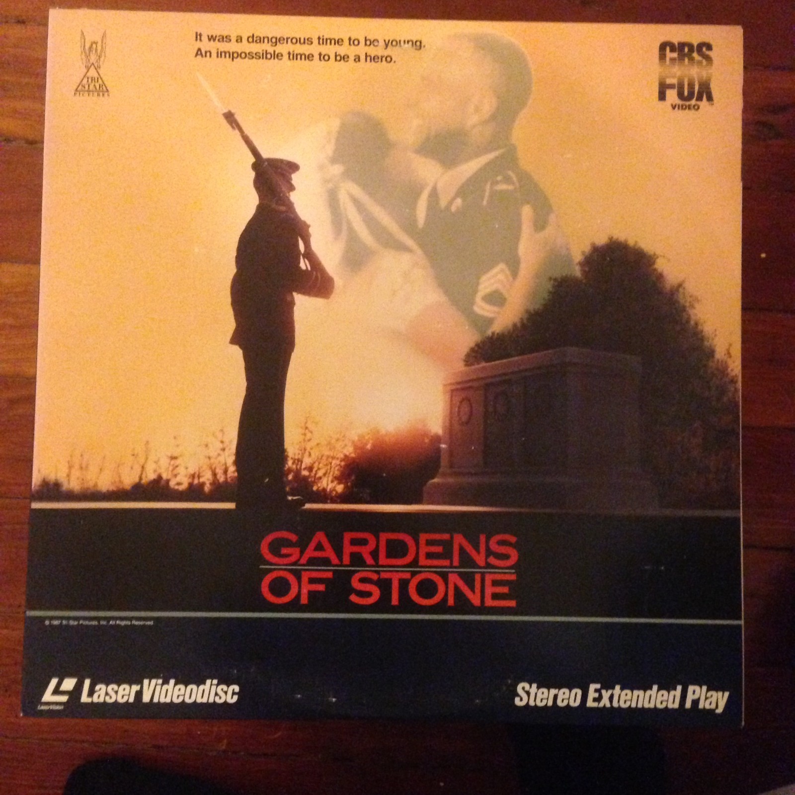 GARDENS OF STONE Laserdisc LD James Caan Anjelica Huston James Earl Jones