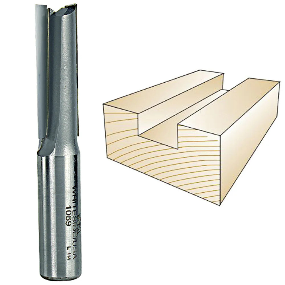 Whiteside Straight Bit, 1/2 in. SH x 1/2 in. CD x 1-1/2 in. CL