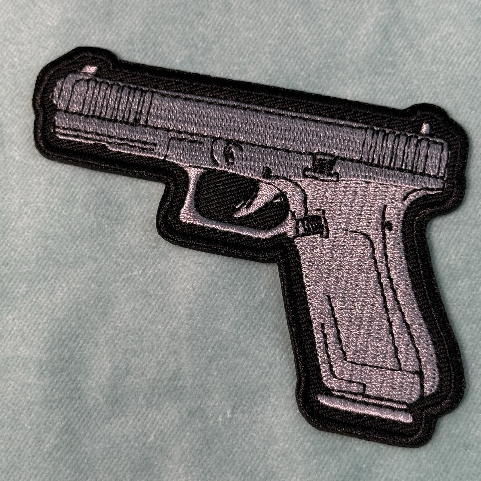 DieCut Glock Pistol Gun Iron On Patch 17 19 20 26 34 43x 47 MOS Gen 4 5