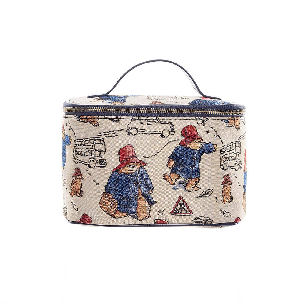 Tapestry Paddington Bear Toiletry Bag Cosmetic Makeup Organisation Bag
