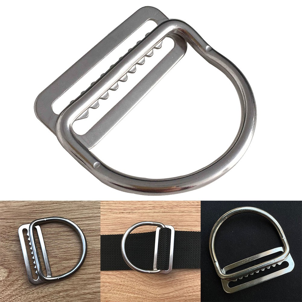 Clip Diving D-ring Webbing Keeper Clip D-Ring For 5cm Width Webbing 1pc