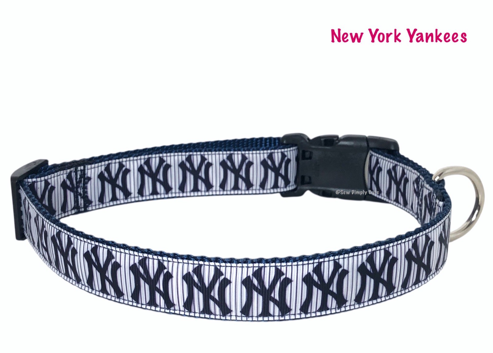 Yankees Adjustable Dog Collar New York NY Baseball