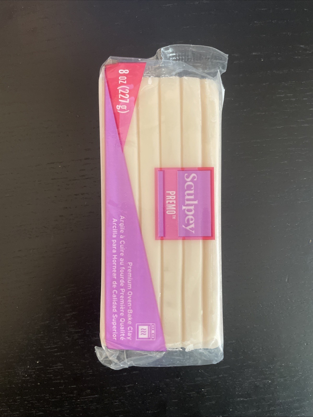 Premo Polymer Oven-Bake Clay, Translucent, Non Toxic 8 oz.