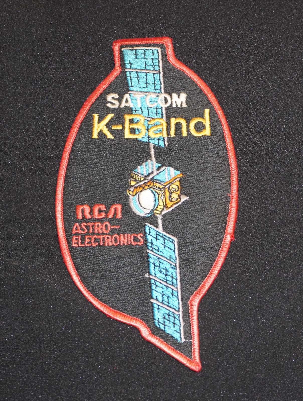 SCARCE SATCOM K-BAND RCA COMMUNICATIONS ASTRO ELECTRONICS SATELLITE PATCH