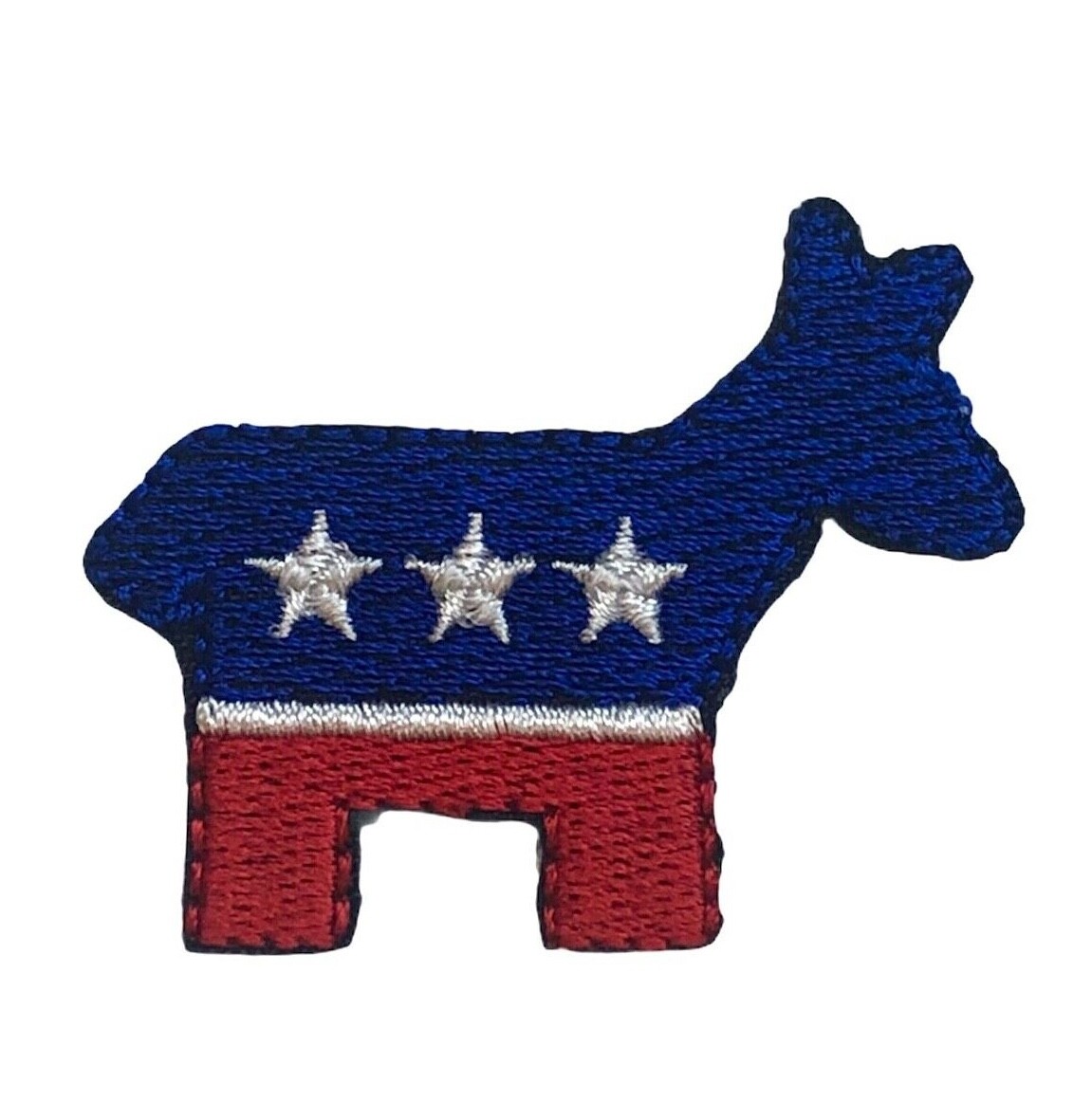 Democrat Donkey American US Flag 2 inch Hat or Lapel Patch PPM F5D6Z