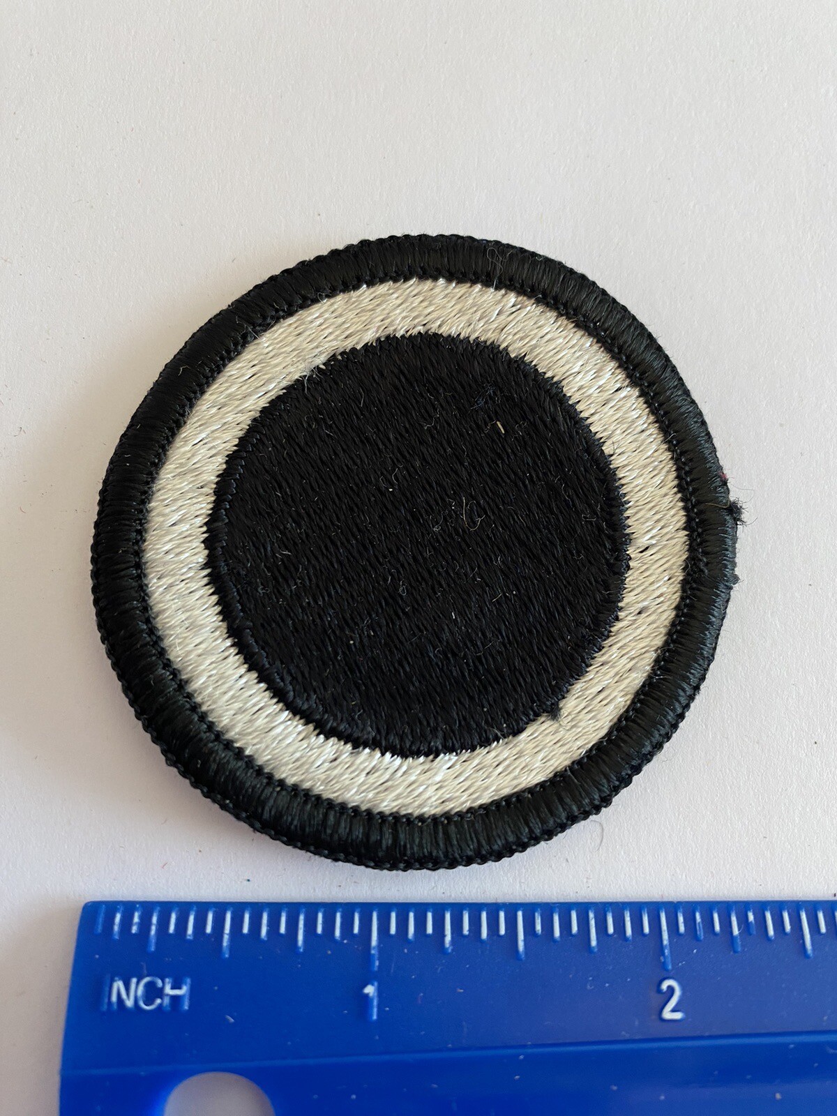 US Army 1st Corps White Black Circle INV5467