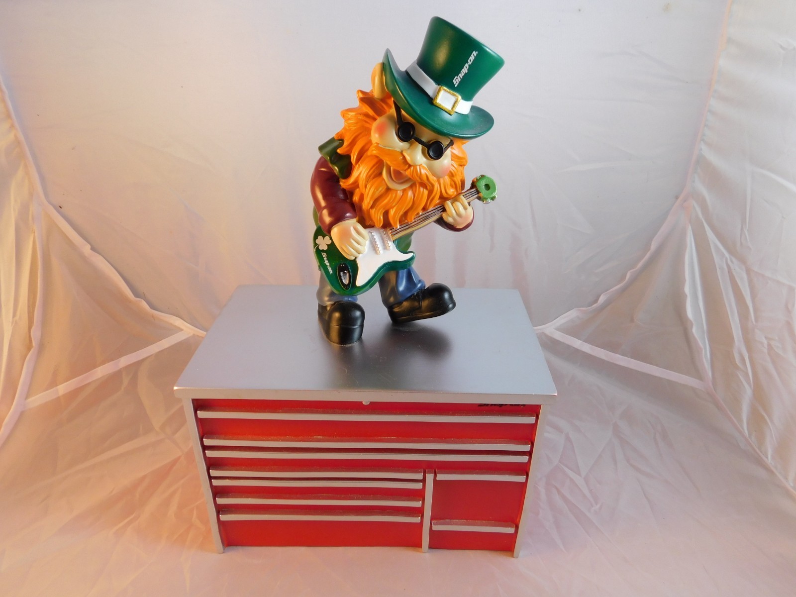 Snap On Tools St Patrick's Day Leprechaun Coin Bank Miniature Tool Box