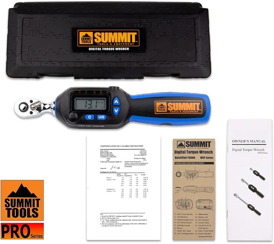 3/8 inch Digital Torque Wrench 1.11-22.12 ft-lbs (1.5-30 N-m) Torque Range