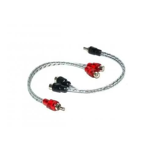 Cerwin Vega RHY2F HED Series 1 Male To 2 Female Twisted RCA Y Splitter Pair